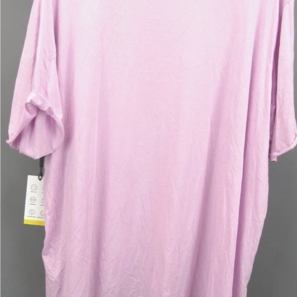 Dkny Sport Plus Size Ombre Logo T-Shirt Lilac-NWT - Picture 4 of 4